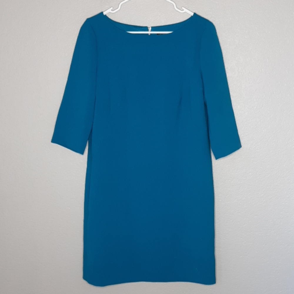 Ann Taylor Blue Shift Career Style Zipback Dress